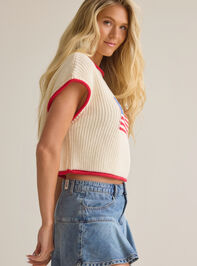 Megan Flag Sweater Detail 5 - AS Kids
