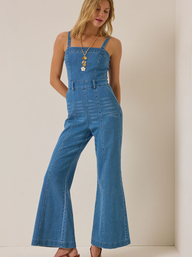 Aveline Denim Jumpsuit Detail 3 - AS Kids