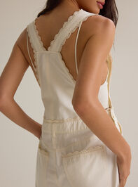 Ivy Lace Trim Overalls Detail 6 - AS Kids