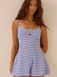 Anna Stripe Halter Romper - AS Kids