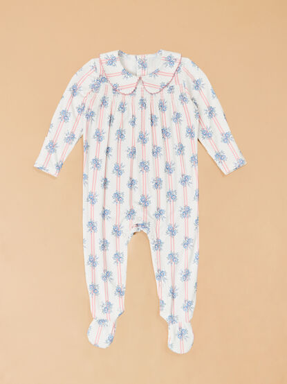 Sia Stripe Rose Footie - AS Kids