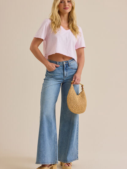 Vera Cropped Lace Tee - ALTAR'D STATE KIDS