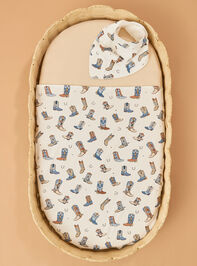 Buckaroo Boots Swaddle and Bib - AS Kids