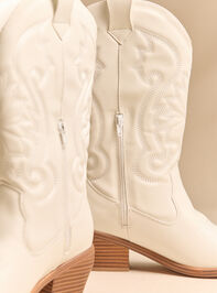 Leila Bow Western Boots Detail 5 - AS Kids