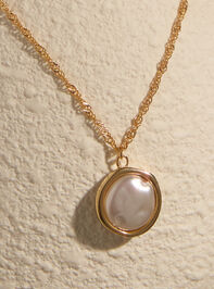 Freshwater Pearl Charm Necklace Detail 2 - AS Kids