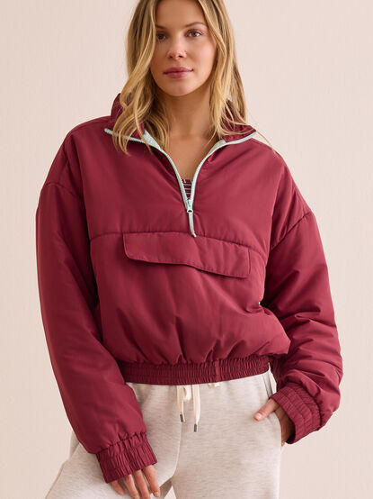 Courtside Cloud Puff Quarter Zip - AS Kids