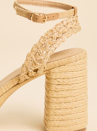 Matisse Orion Raffia Platform Heel Detail 3 - AS Kids