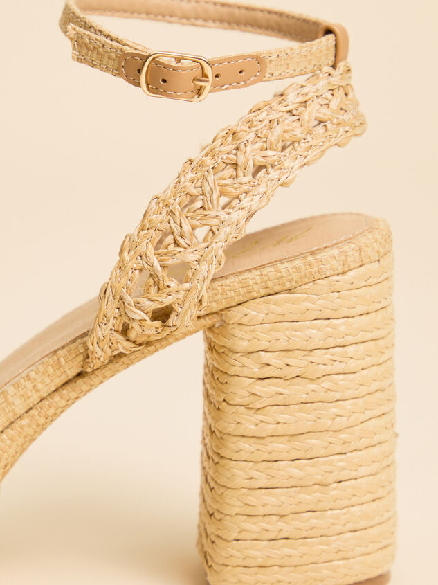 Matisse Orion Raffia Platform Heel Detail 3 - AS Kids