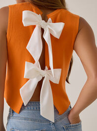 Kimberly Tie Sweater Top Detail 6 - AS Kids